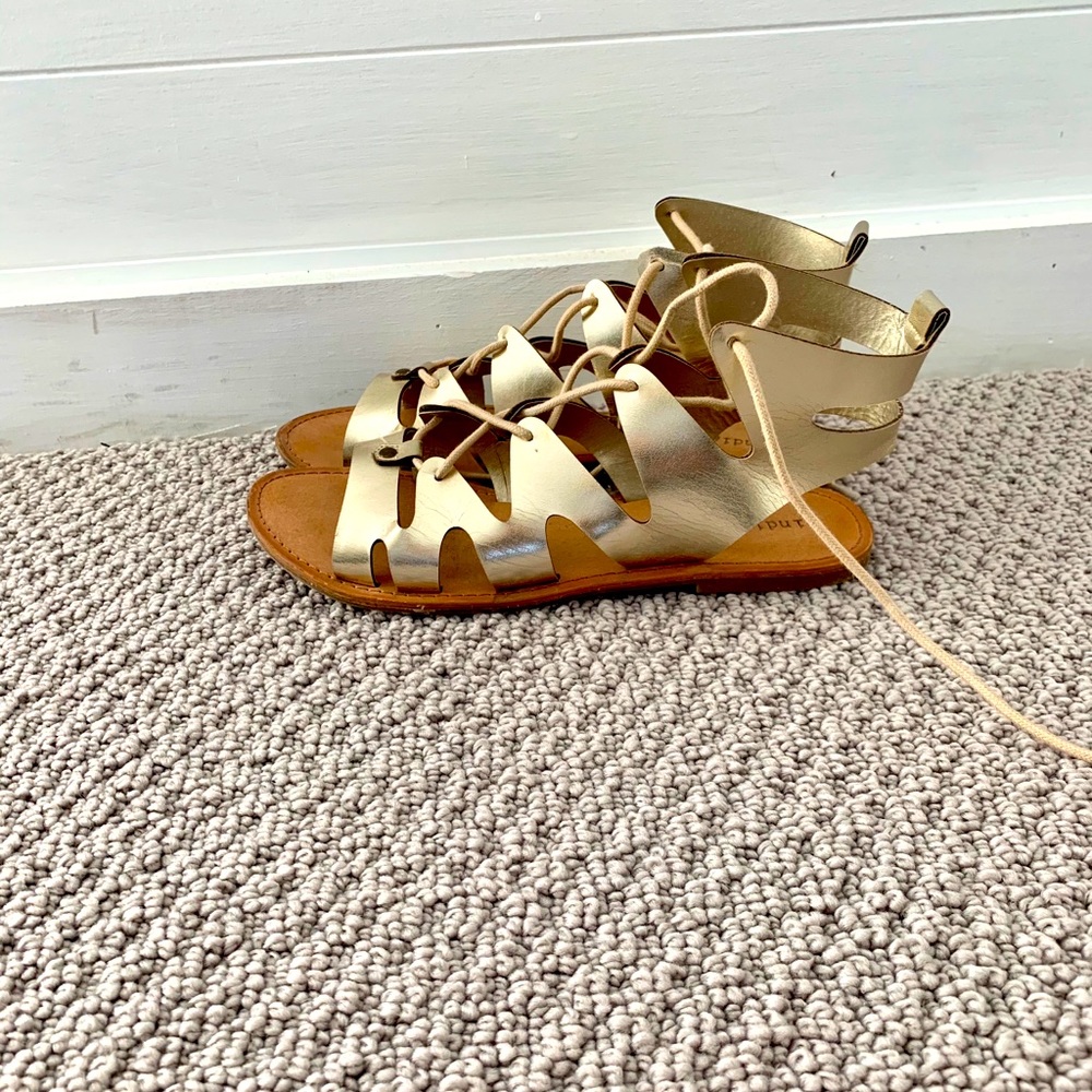 Gold Gladiator Sandals